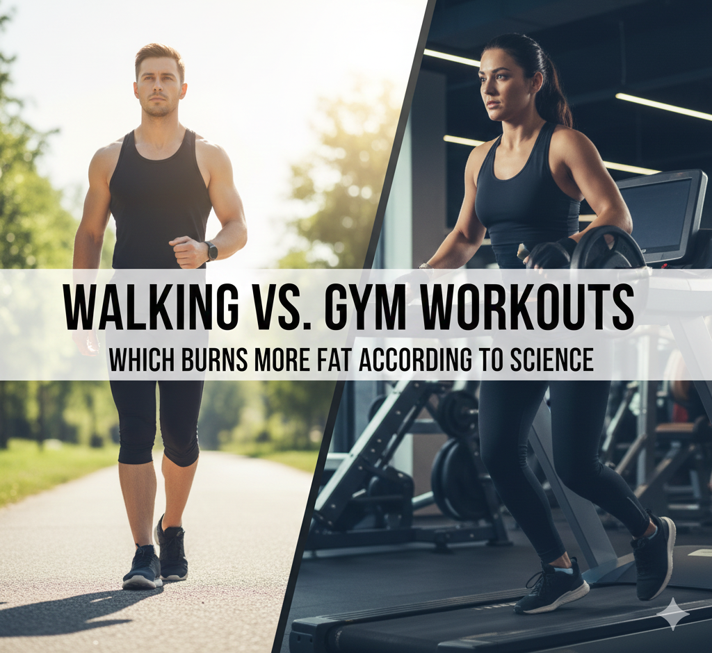 walking vs gym - what burns more fat according to science